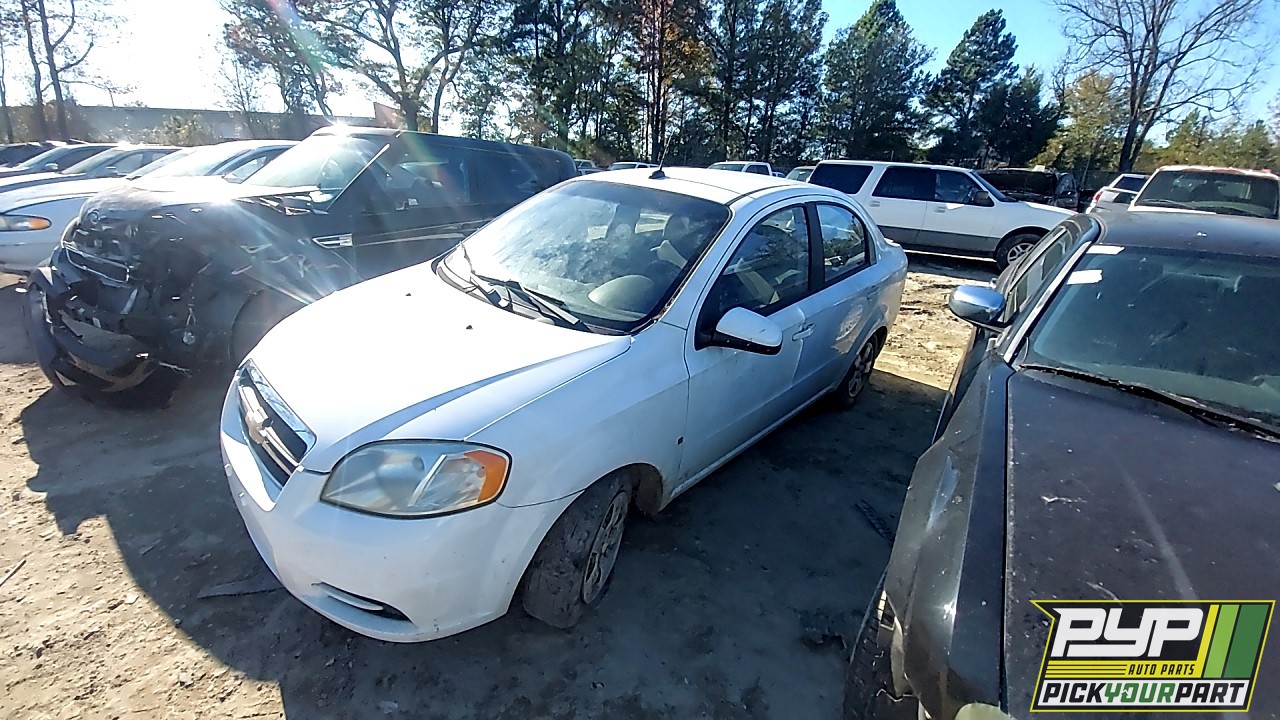 2009 CHEVROLET AVEO partes disponibles