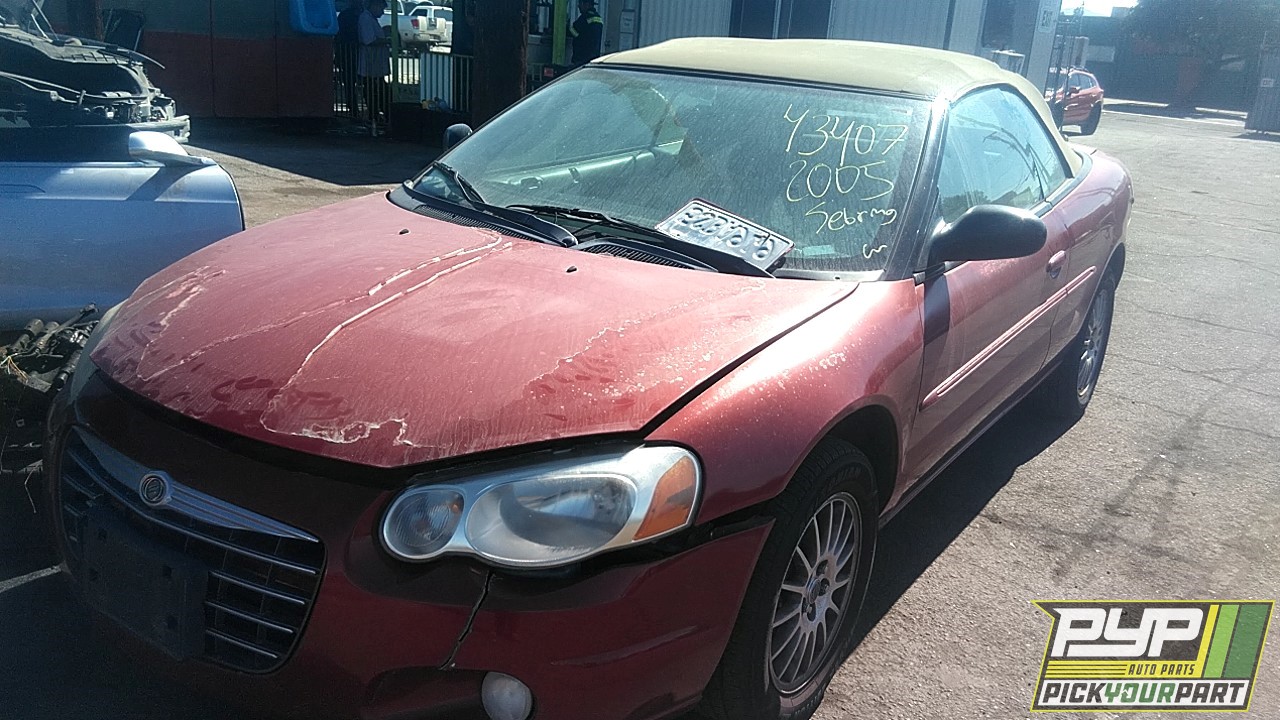 2005 CHRYSLER SEBRING partes disponibles