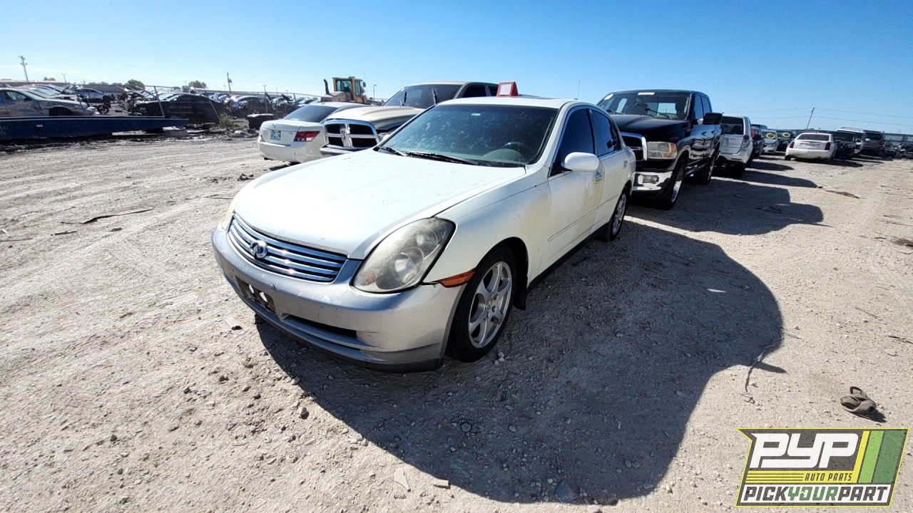 2004 INFINITI G35 partes disponibles