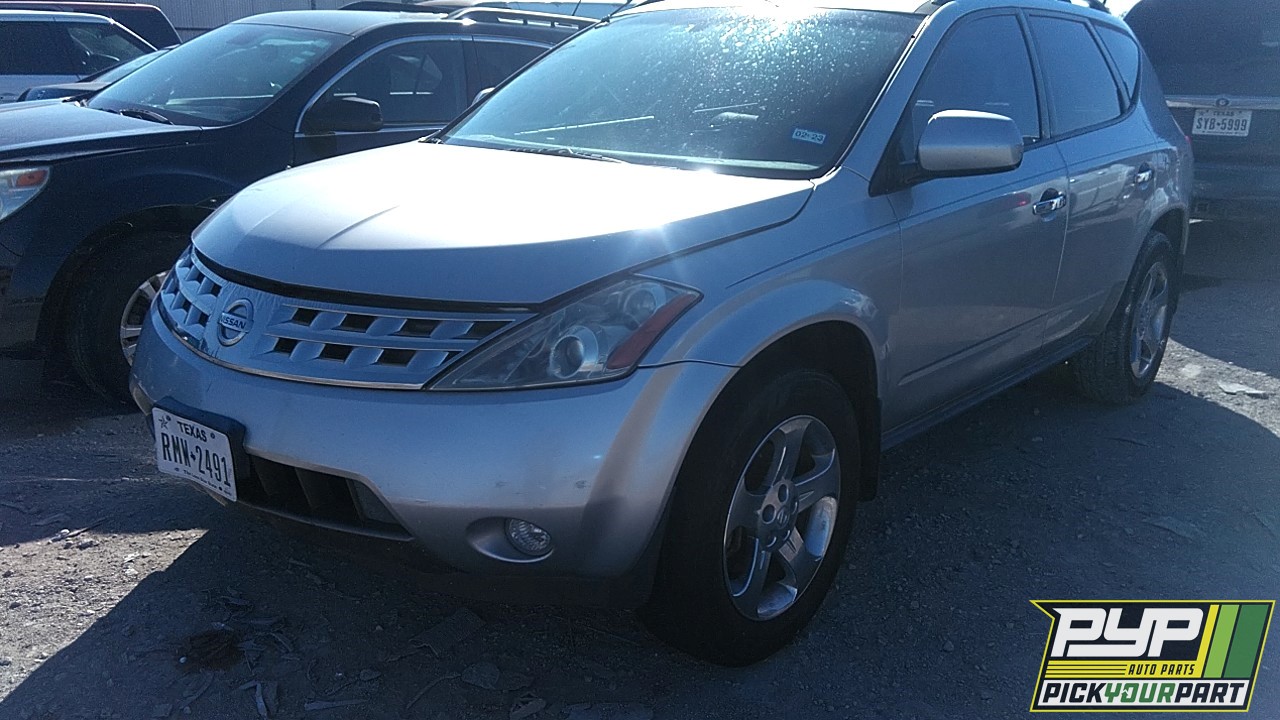 2004 NISSAN MURANO partes disponibles