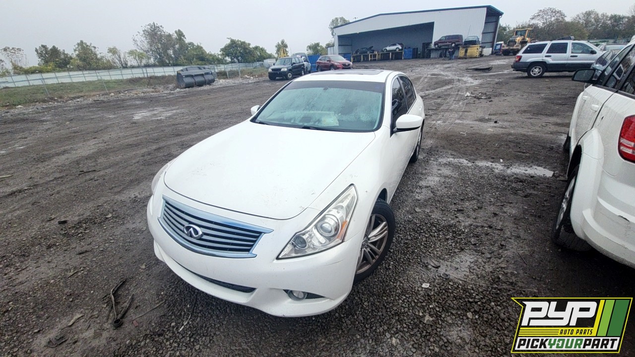 2012 INFINITI G37 partes disponibles