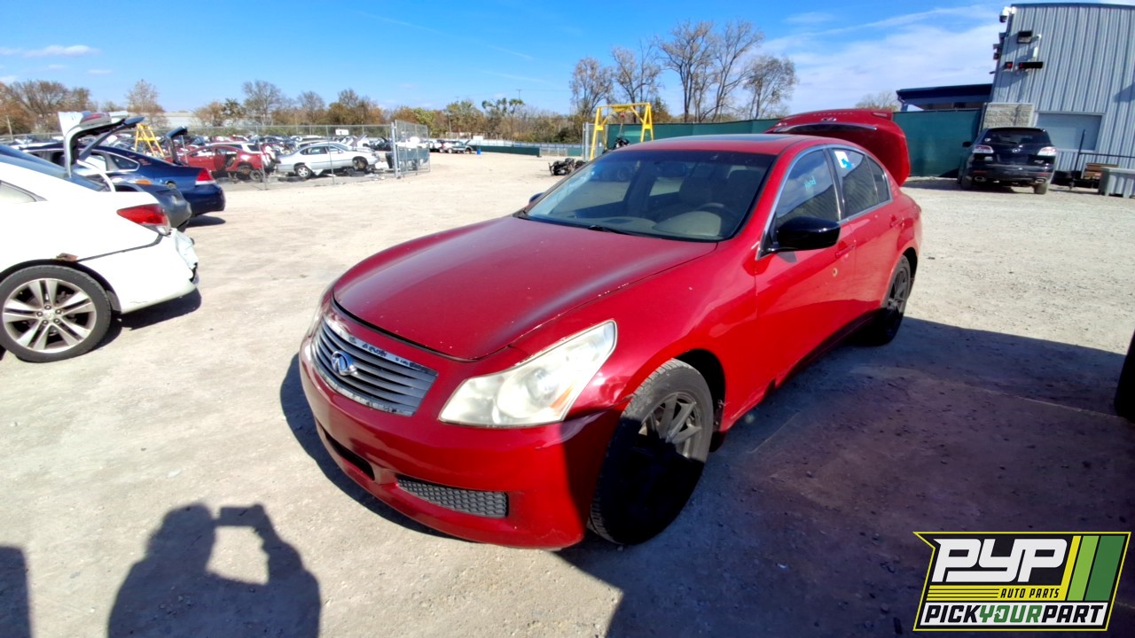 2009 INFINITI G37 partes disponibles