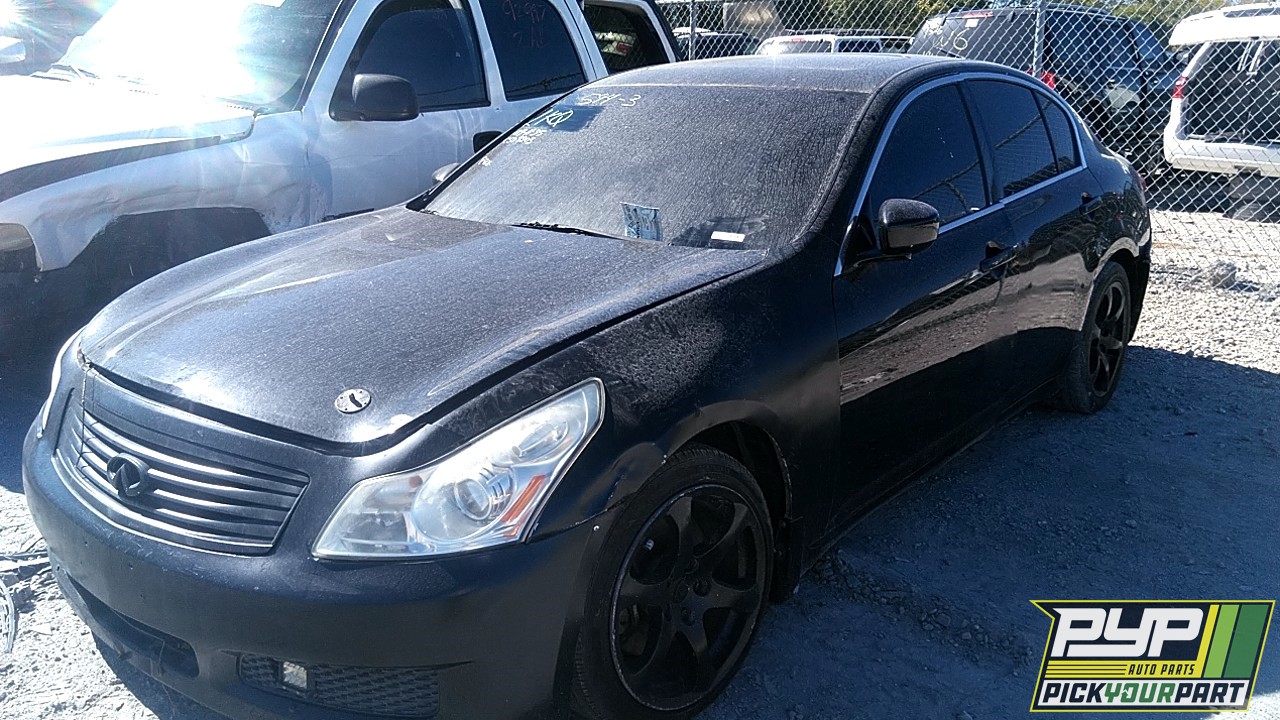 2009 INFINITI G37 partes disponibles