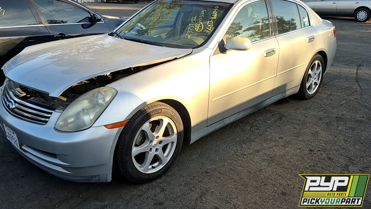 2003 INFINITI G35 partes disponibles