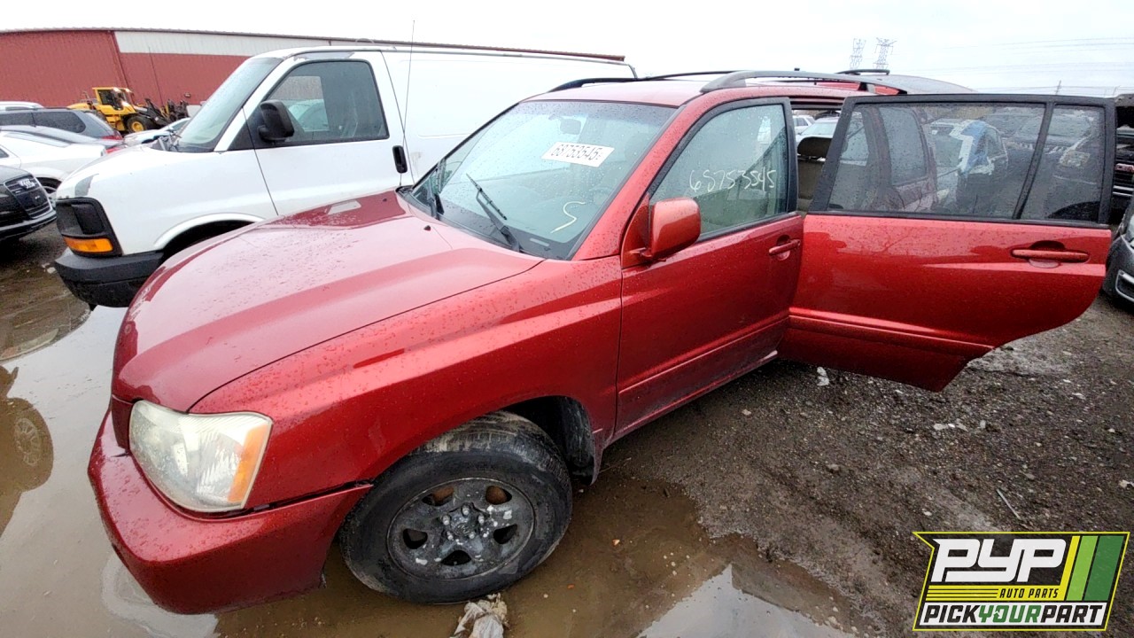 2002 TOYOTA HIGHLANDER partes disponibles