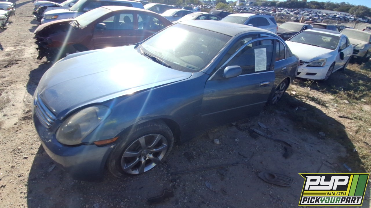 2006 INFINITI G35 partes disponibles