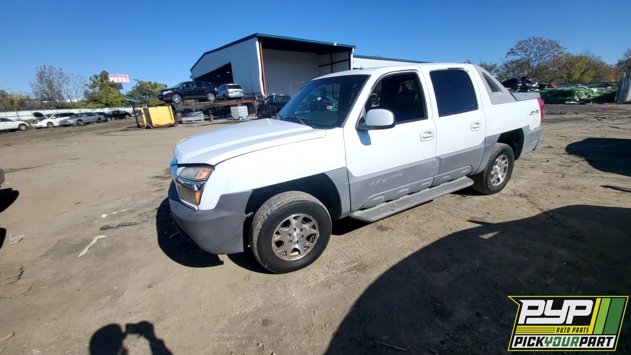 2002 CHEVROLET AVALANCHE 1500 partes disponibles