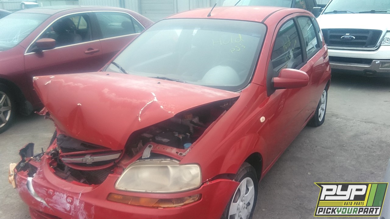 2005 CHEVROLET AVEO partes disponibles
