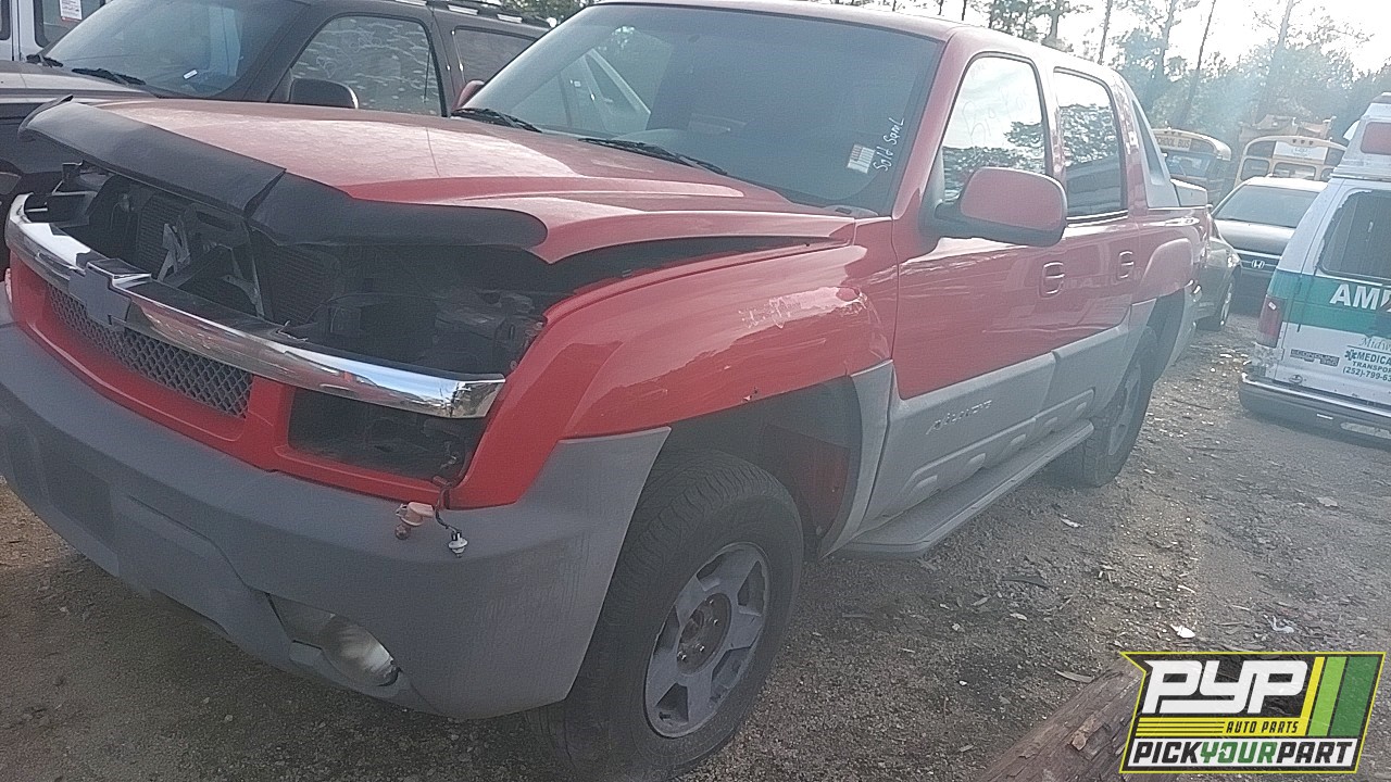 2002 CHEVROLET AVALANCHE 1500 available for parts