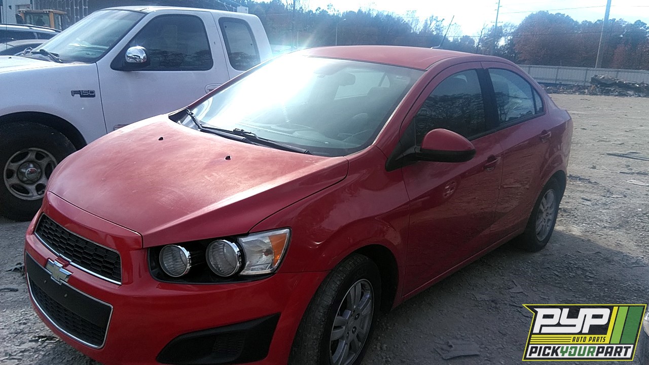 2012 CHEVROLET SONIC partes disponibles