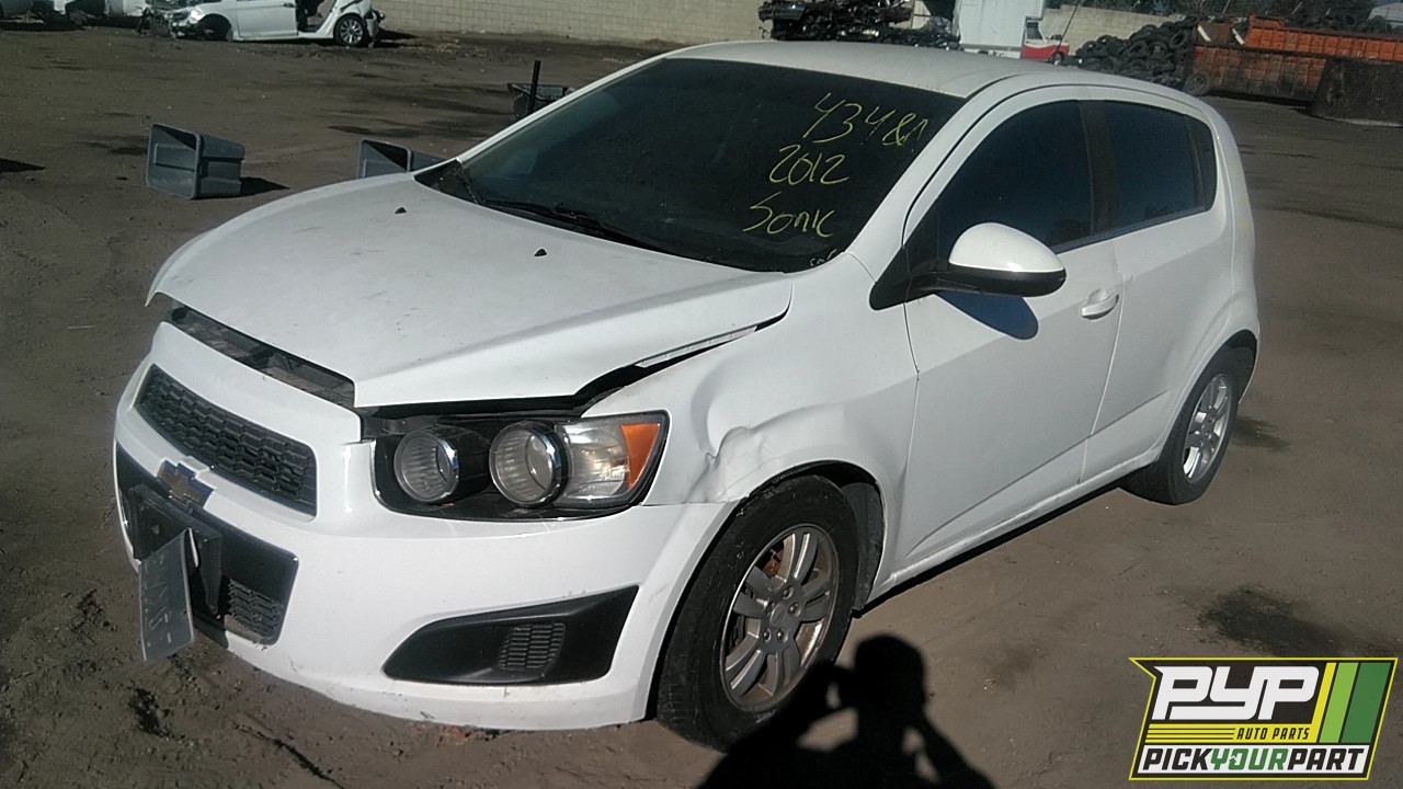 2012 CHEVROLET SONIC partes disponibles