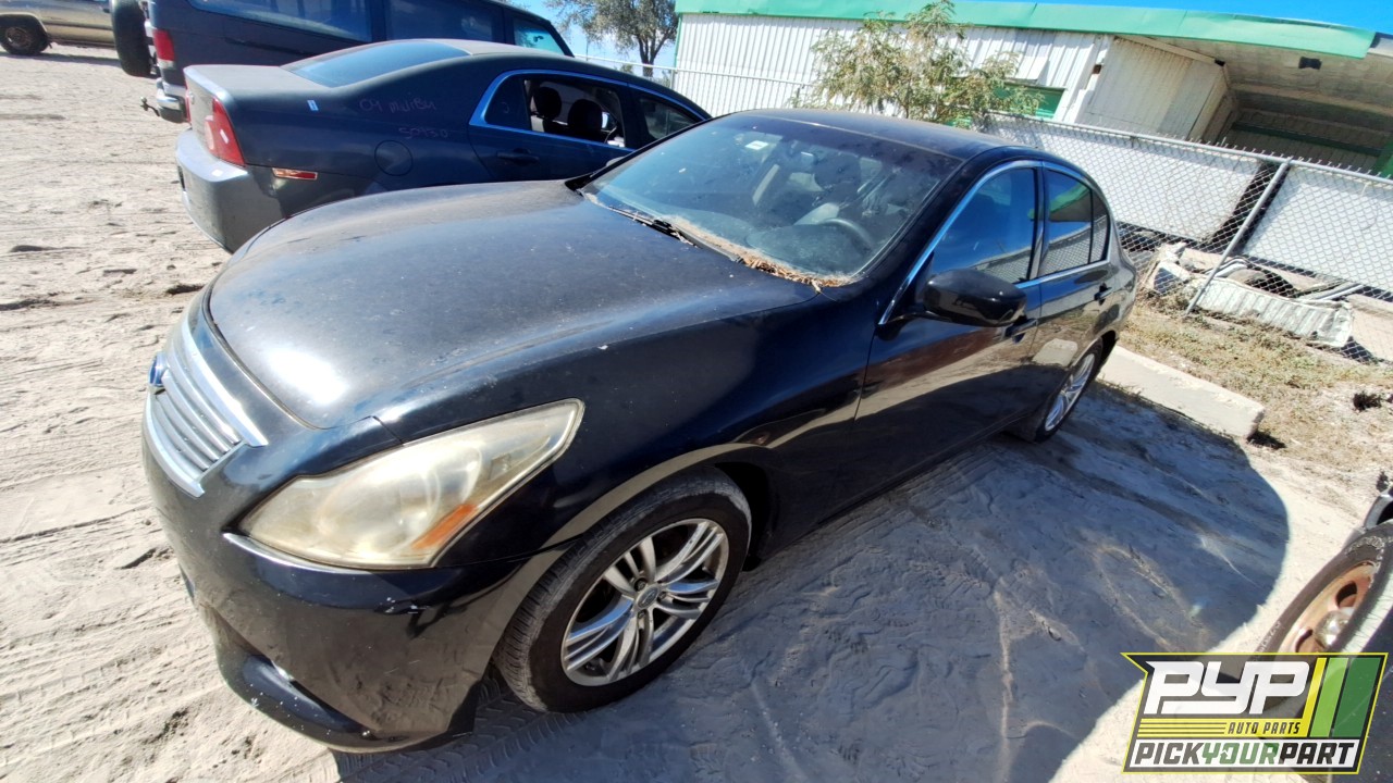 2010 INFINITI G37 partes disponibles