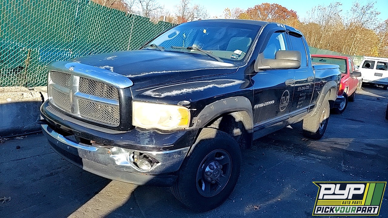 2003 DODGE RAM 2500 partes disponibles