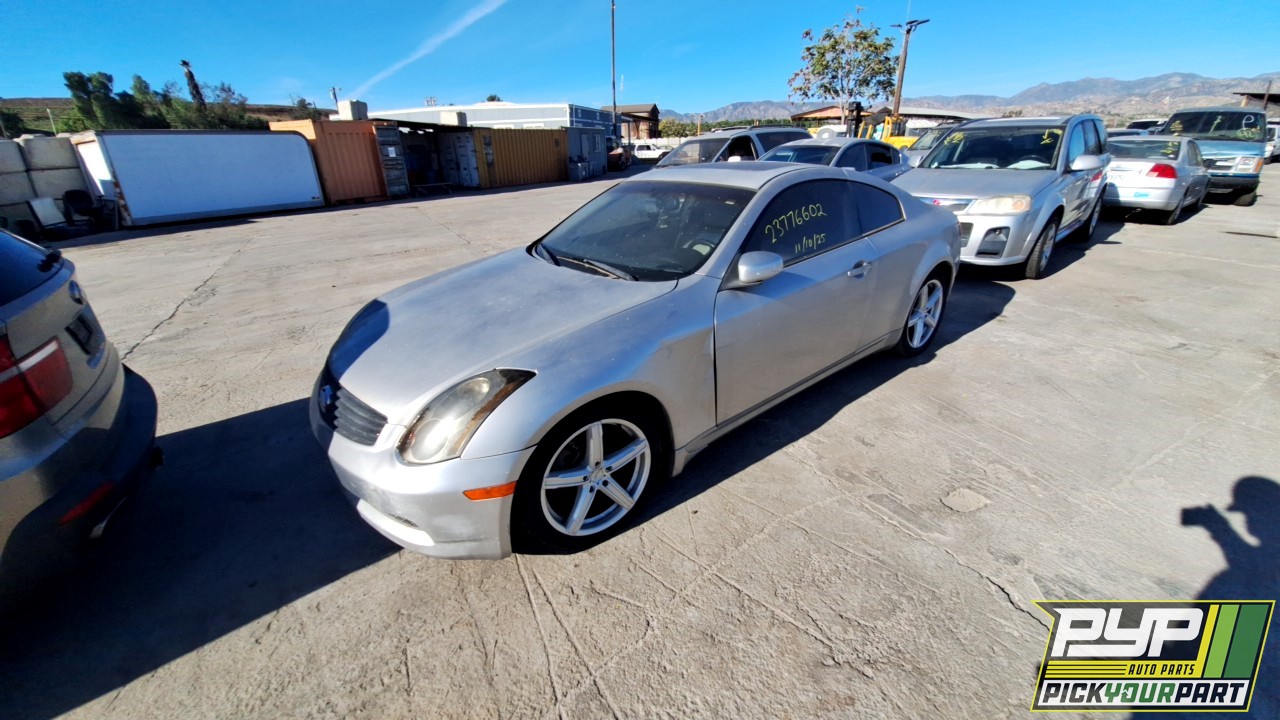 2005 INFINITI G35 partes disponibles