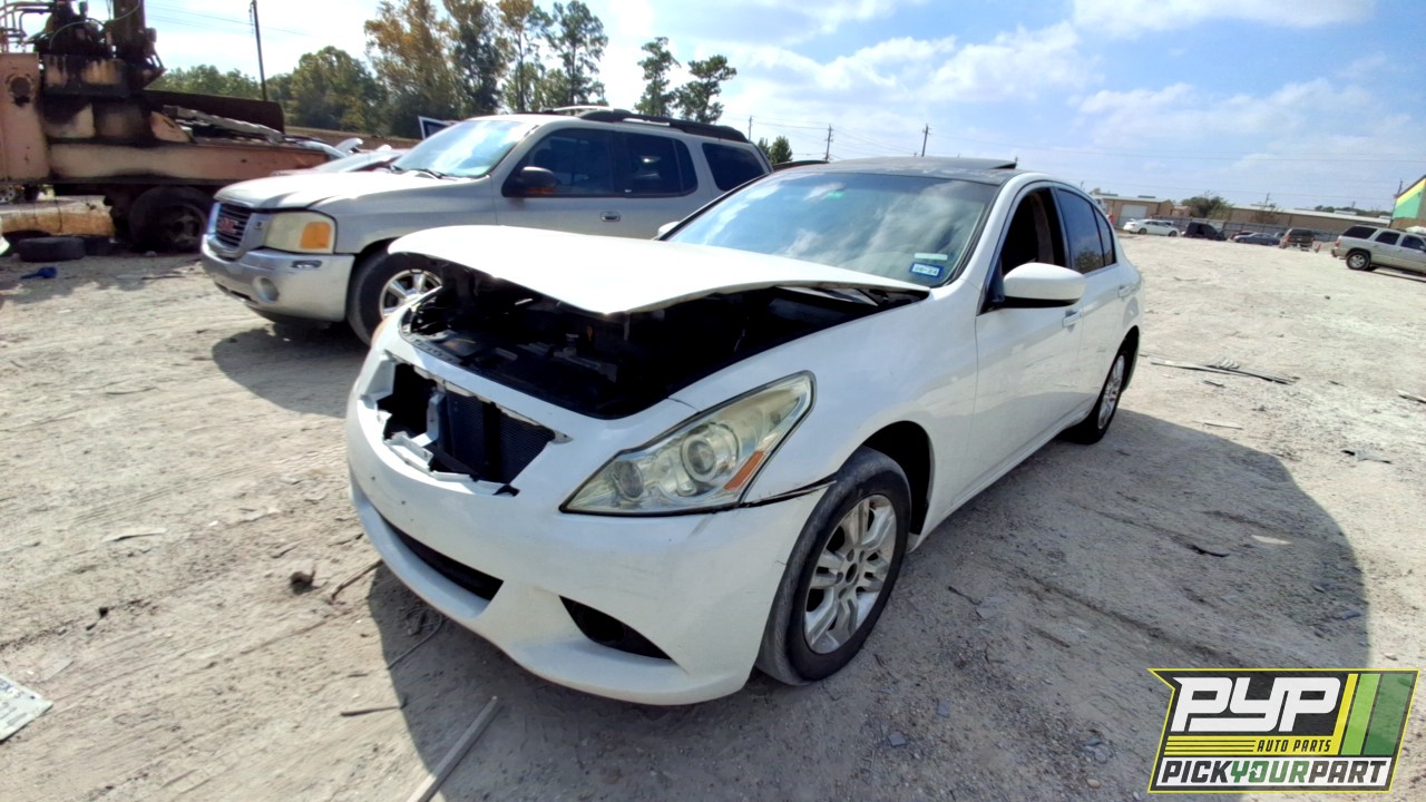 2010 INFINITI G37 partes disponibles