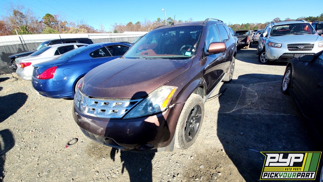 2003 NISSAN MURANO partes disponibles