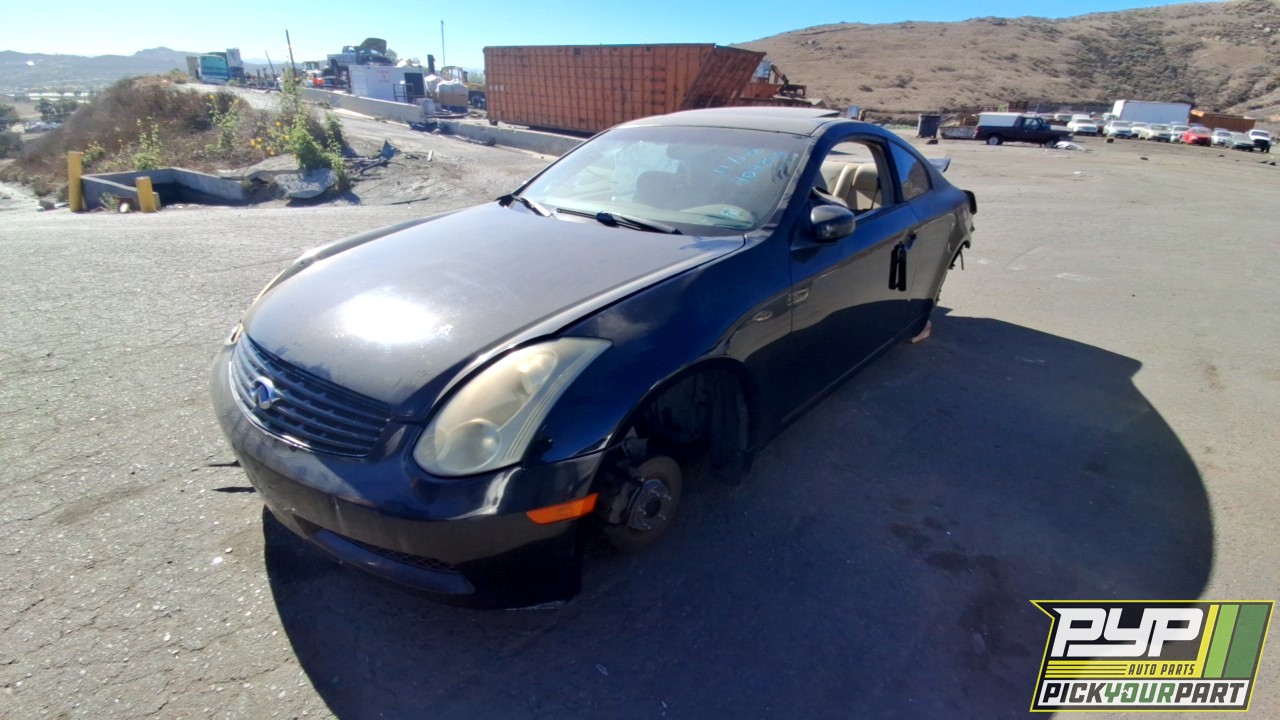 2007 INFINITI G35 partes disponibles