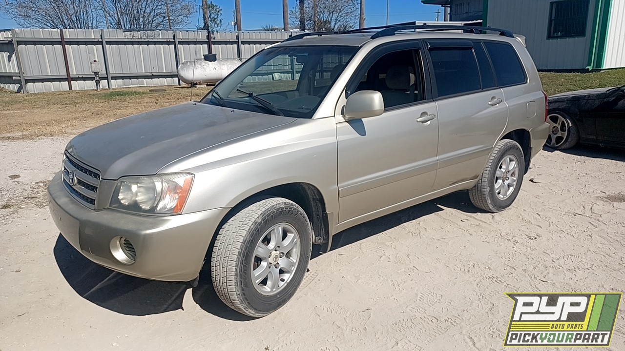 2002 TOYOTA HIGHLANDER available for parts