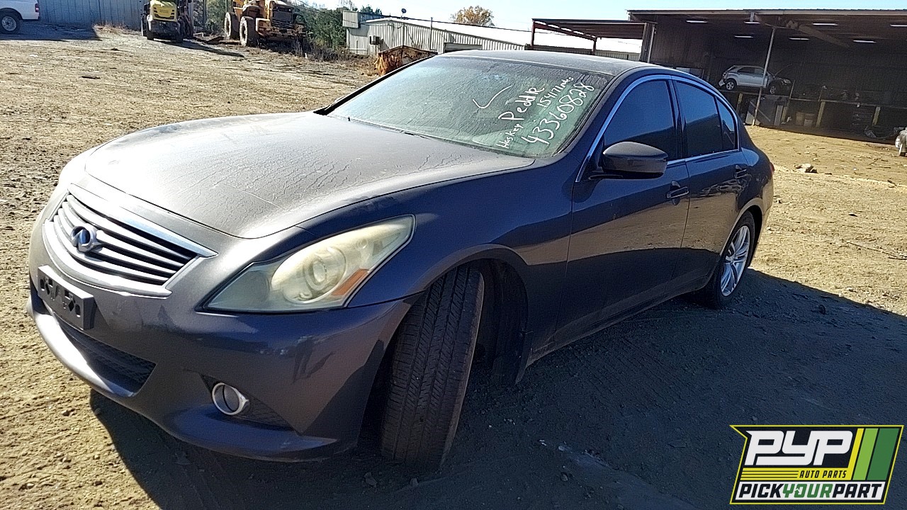 2012 INFINITI G37 partes disponibles