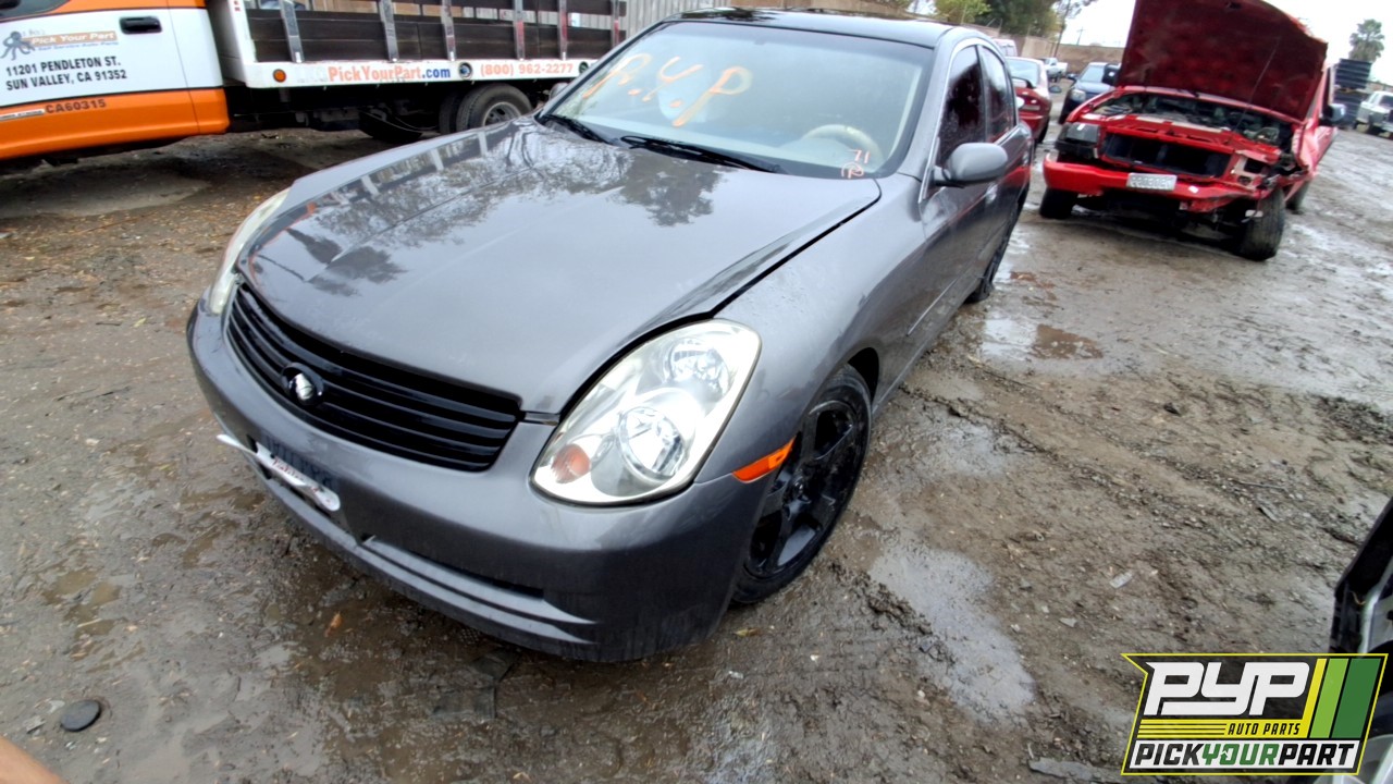 2003 INFINITI G35 partes disponibles