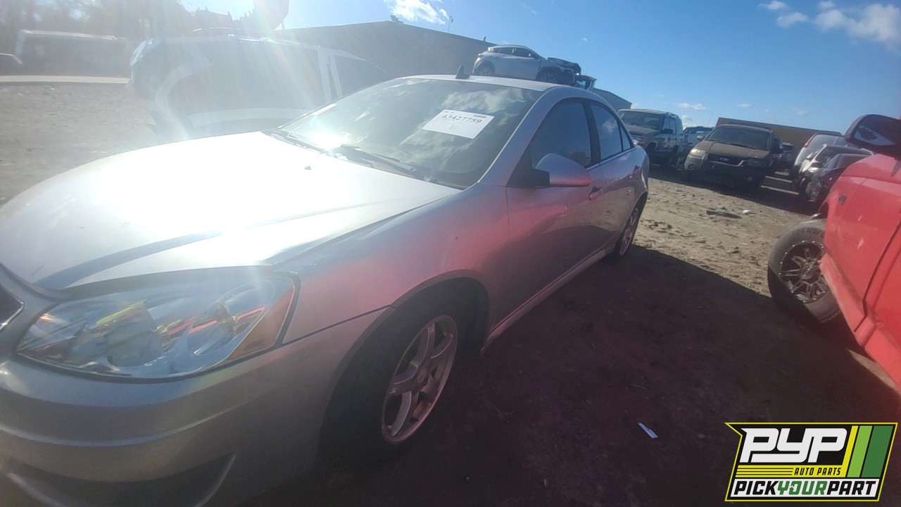2009 PONTIAC G6 partes disponibles