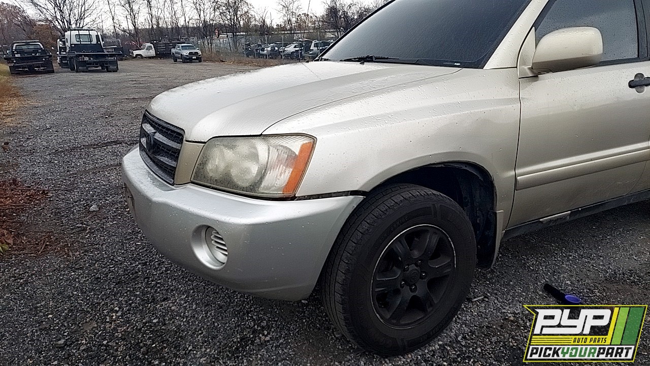 2003 TOYOTA HIGHLANDER available for parts