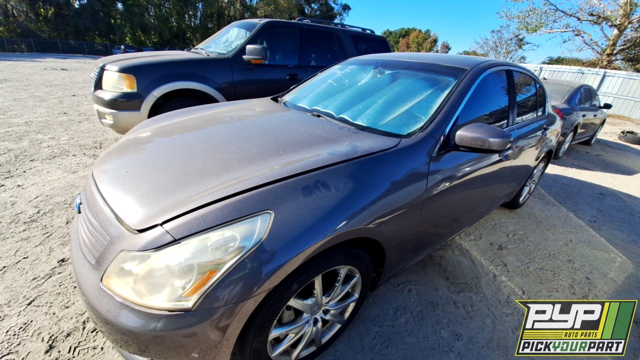2010 INFINITI G37 partes disponibles