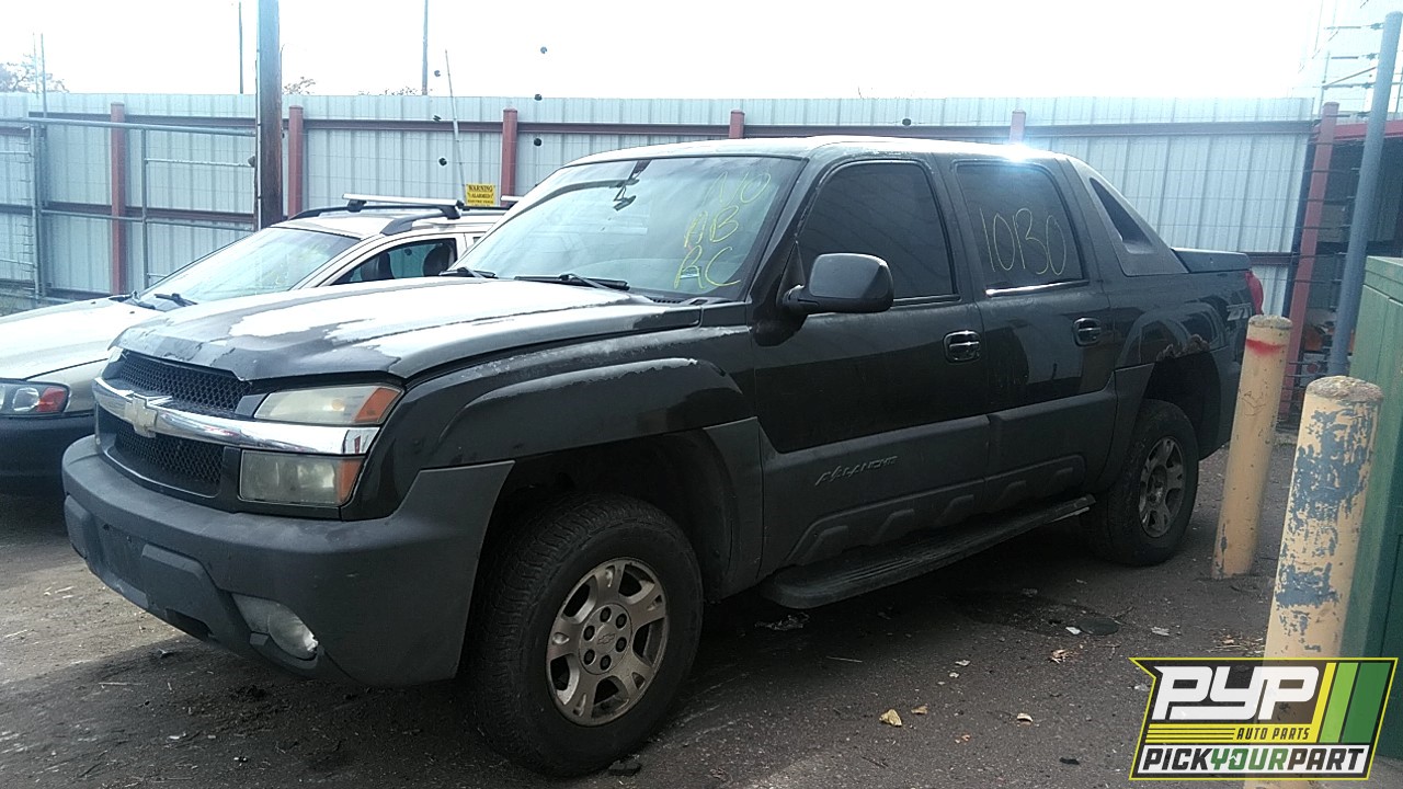 2003 CHEVROLET AVALANCHE 1500 partes disponibles