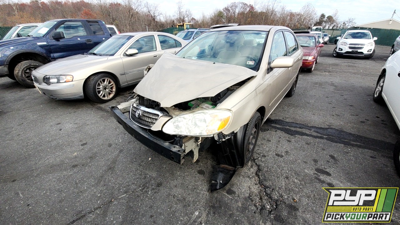 2008 TOYOTA COROLLA partes disponibles