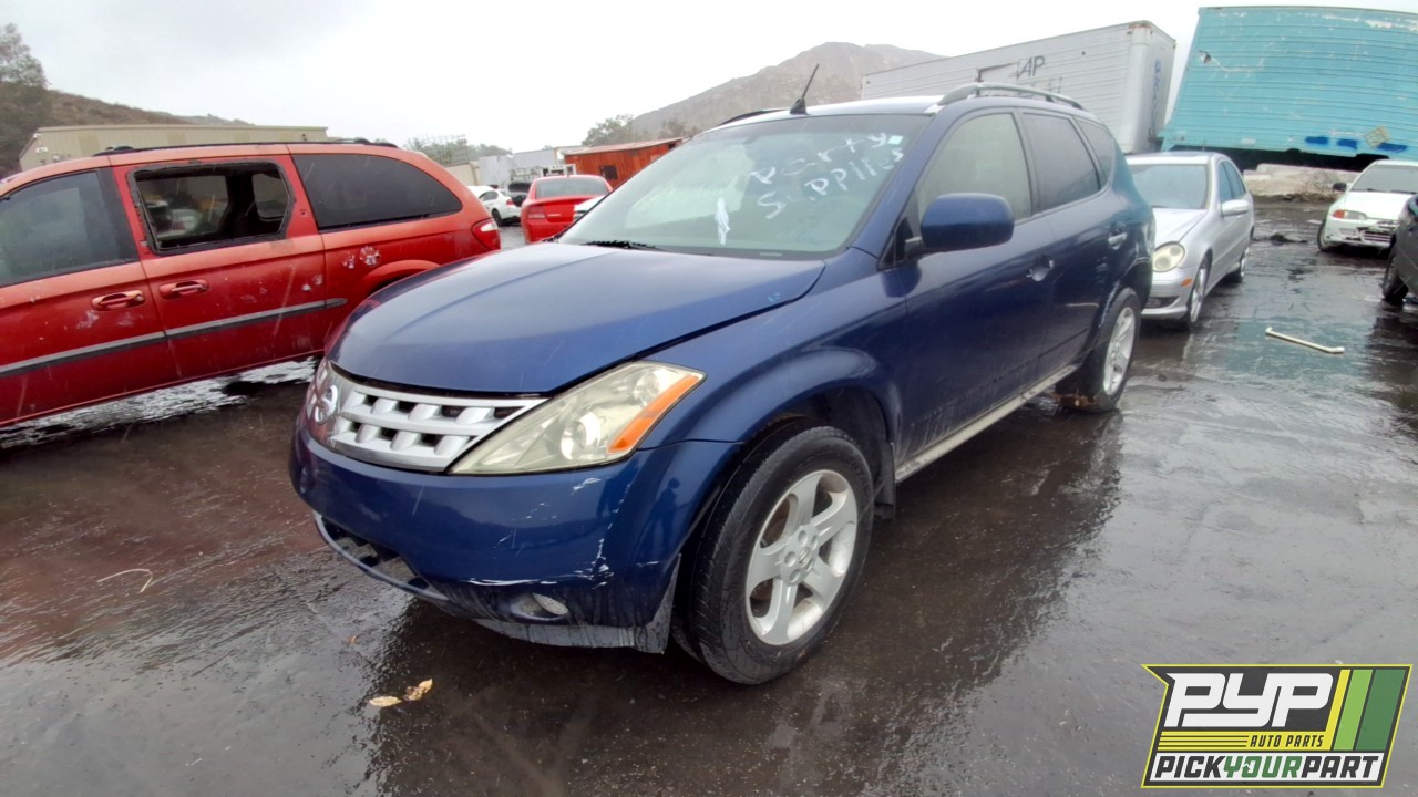 2004 NISSAN MURANO partes disponibles