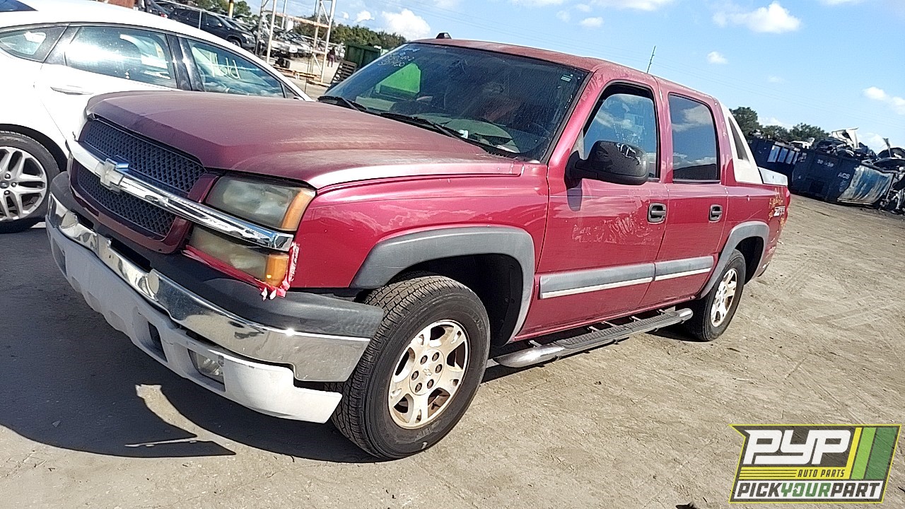 2004 CHEVROLET AVALANCHE 1500 partes disponibles