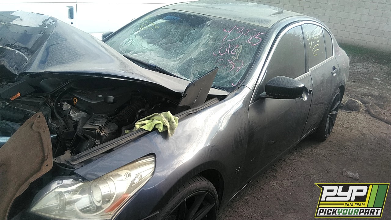 2012 INFINITI G37 partes disponibles