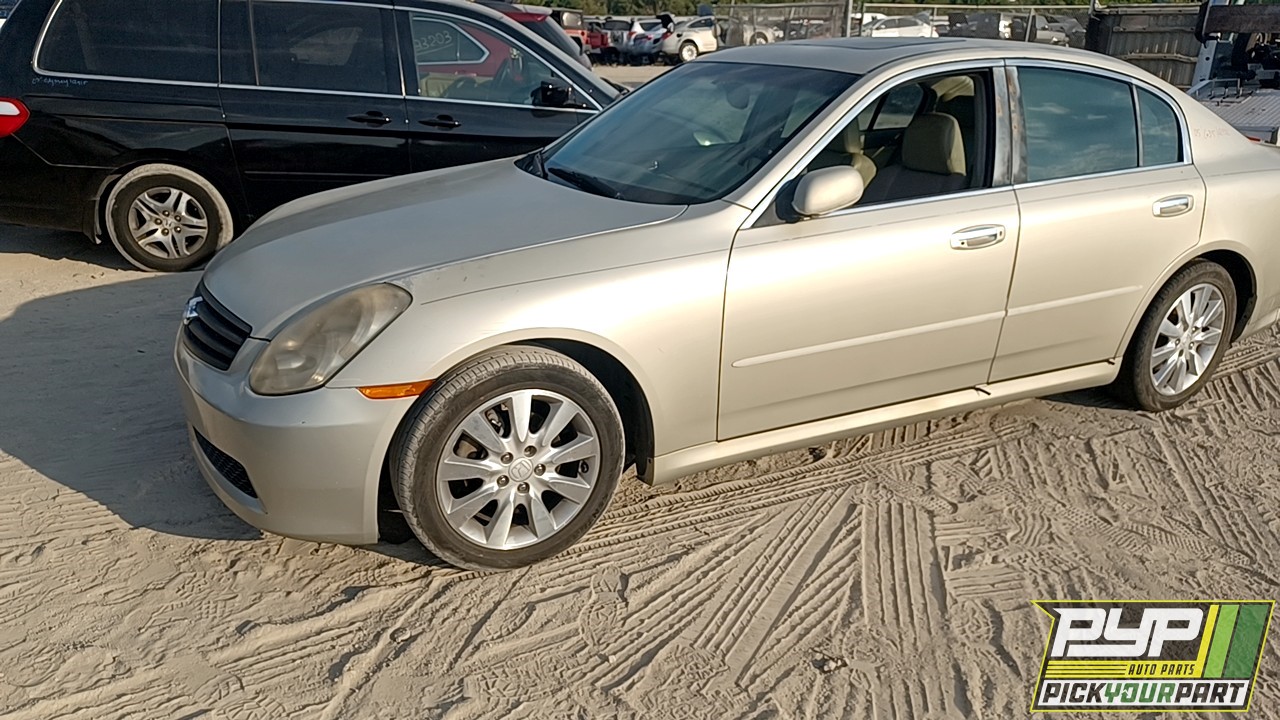 2005 INFINITI G35 partes disponibles