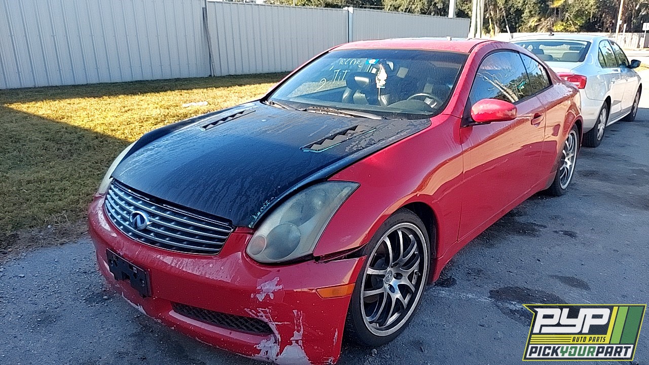 2004 INFINITI G35 partes disponibles