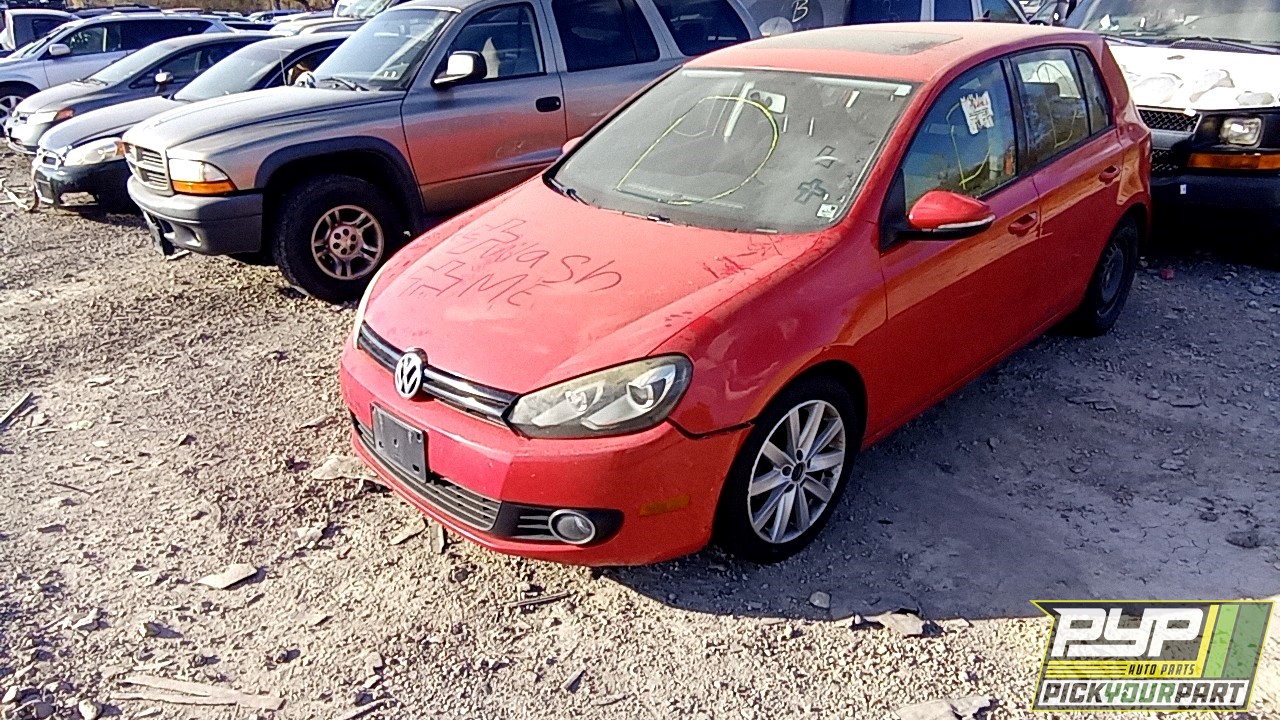 2010 VOLKSWAGEN GOLF partes disponibles