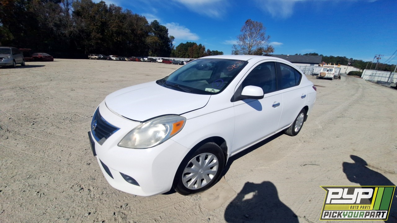 2012 NISSAN VERSA partes disponibles