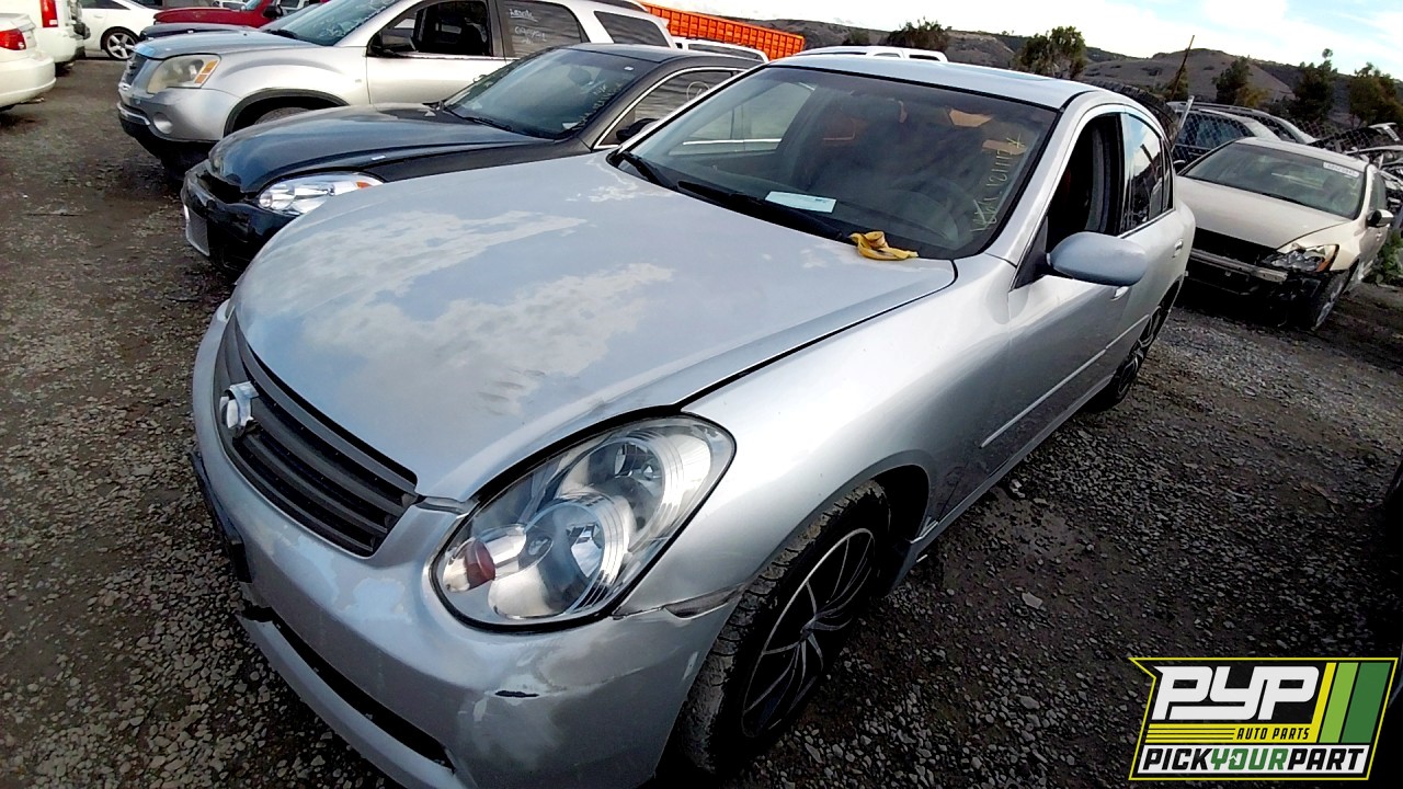 2006 INFINITI G35 partes disponibles