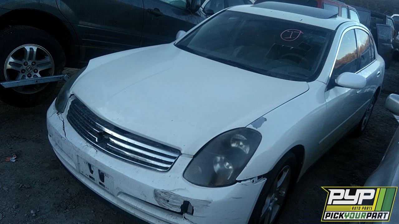 2004 INFINITI G35 partes disponibles