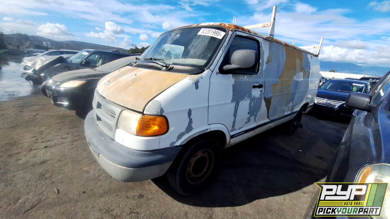 2002 DODGE RAM 2500 VAN partes disponibles