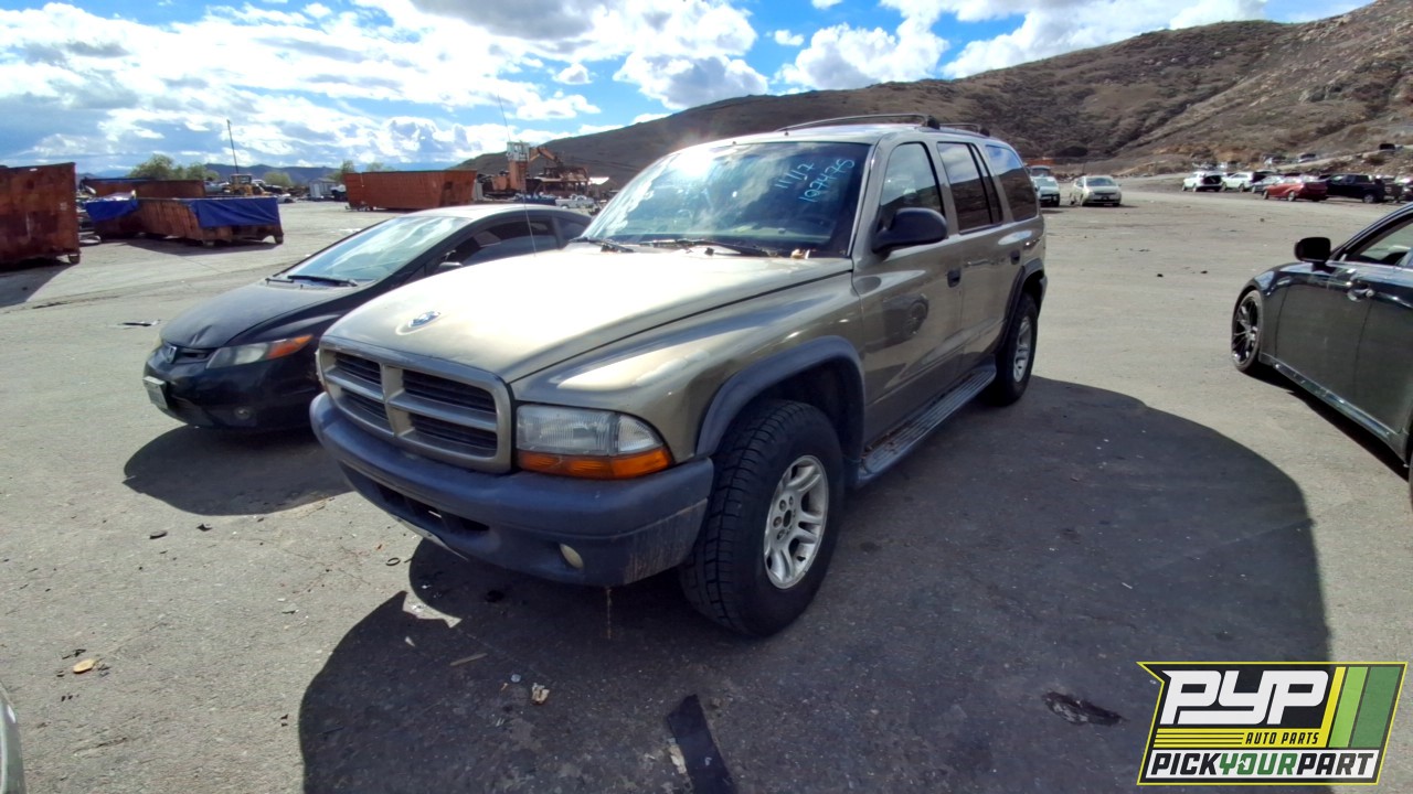 2003 DODGE DURANGO partes disponibles