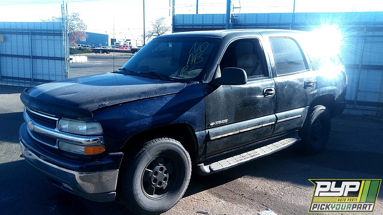 2002 CHEVROLET TAHOE partes disponibles
