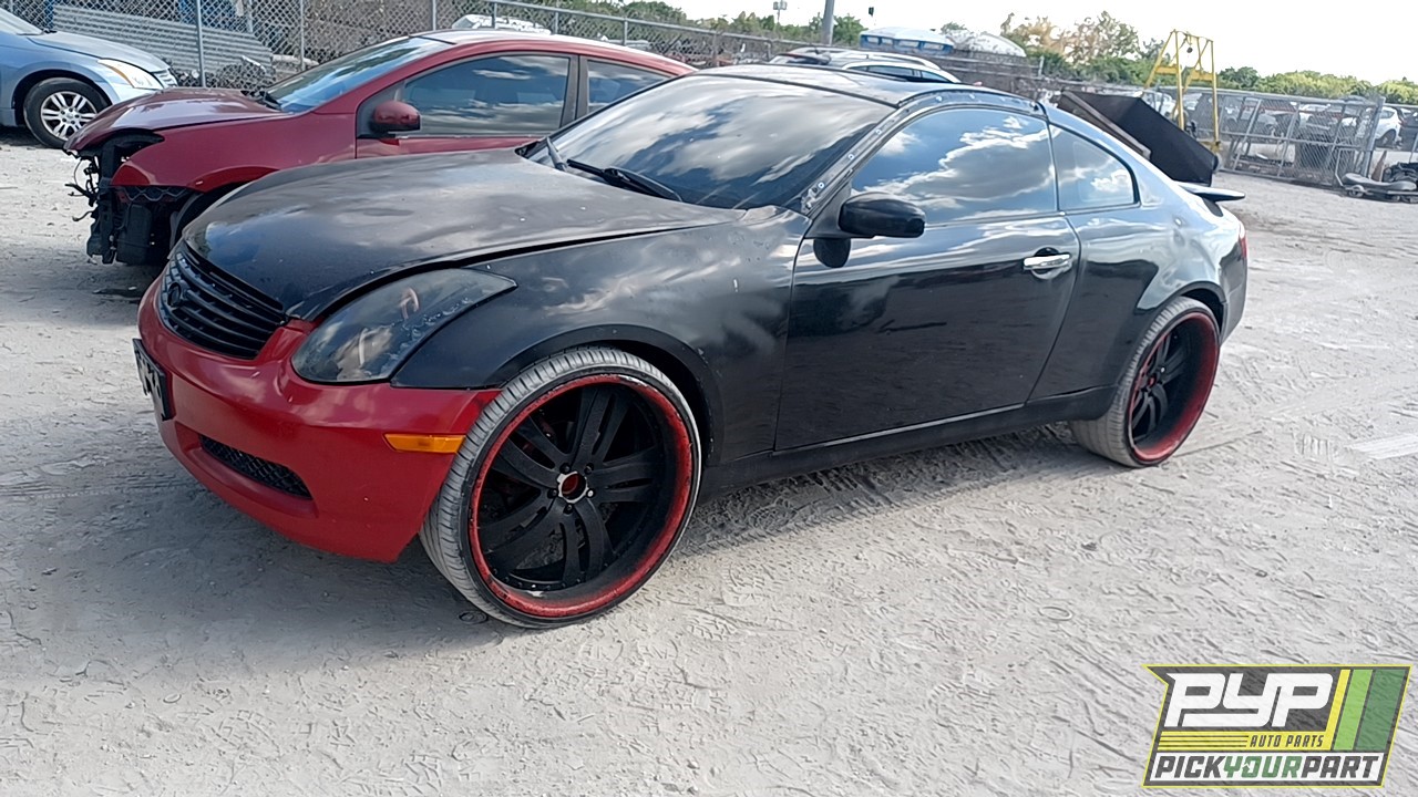 2005 INFINITI G35 partes disponibles