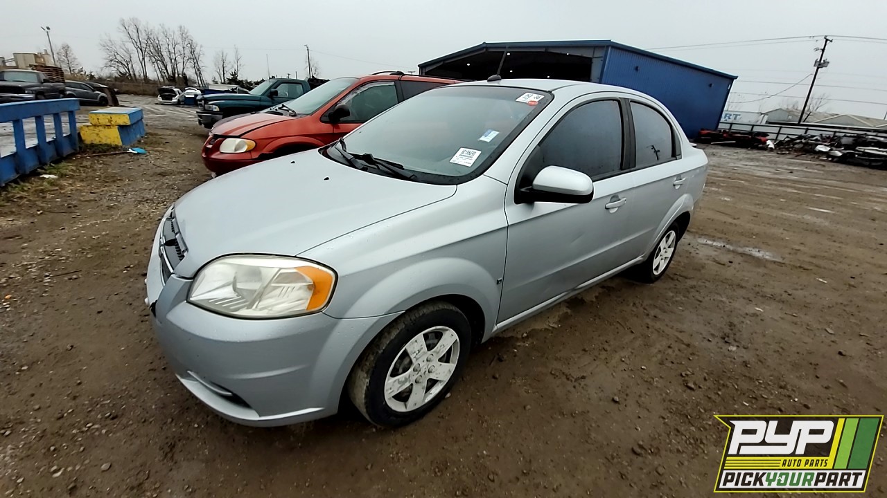 2009 CHEVROLET AVEO partes disponibles