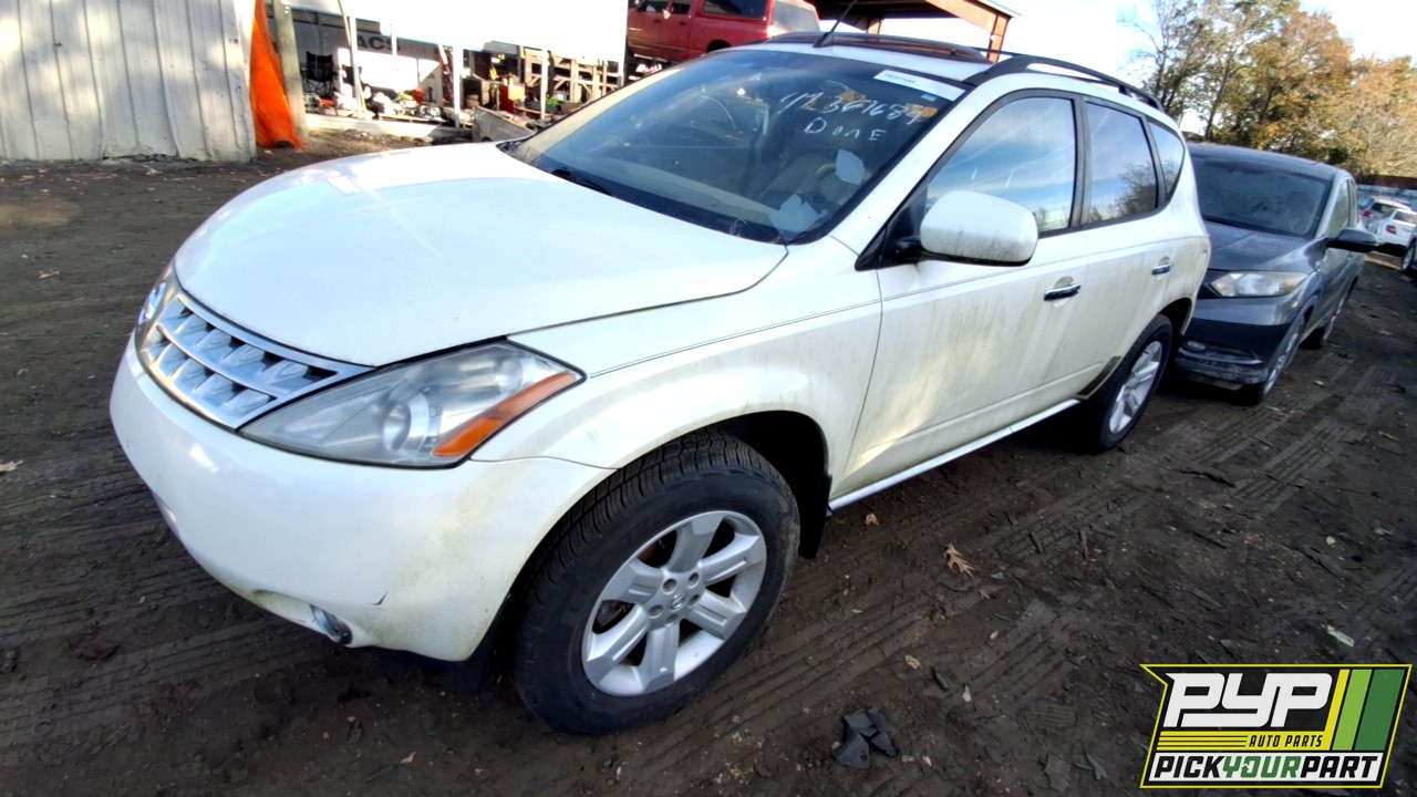 2006 NISSAN MURANO partes disponibles