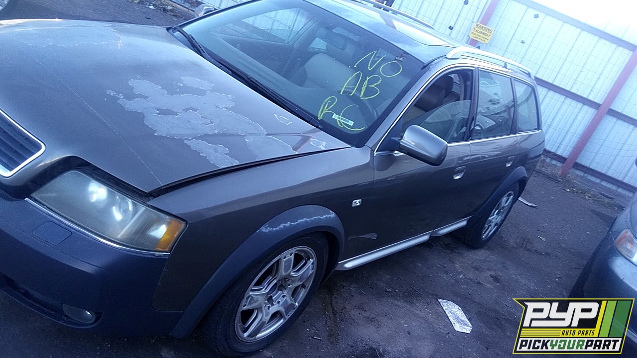 2002 AUDI ALLROAD QUATTRO partes disponibles