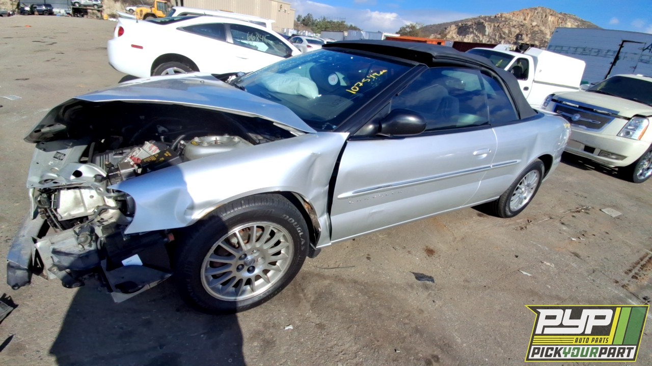 2001 CHRYSLER SEBRING partes disponibles