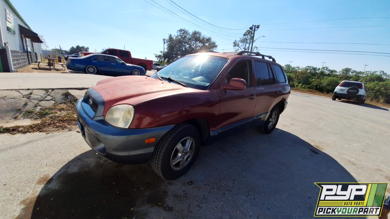 2004 HYUNDAI SANTA FE partes disponibles