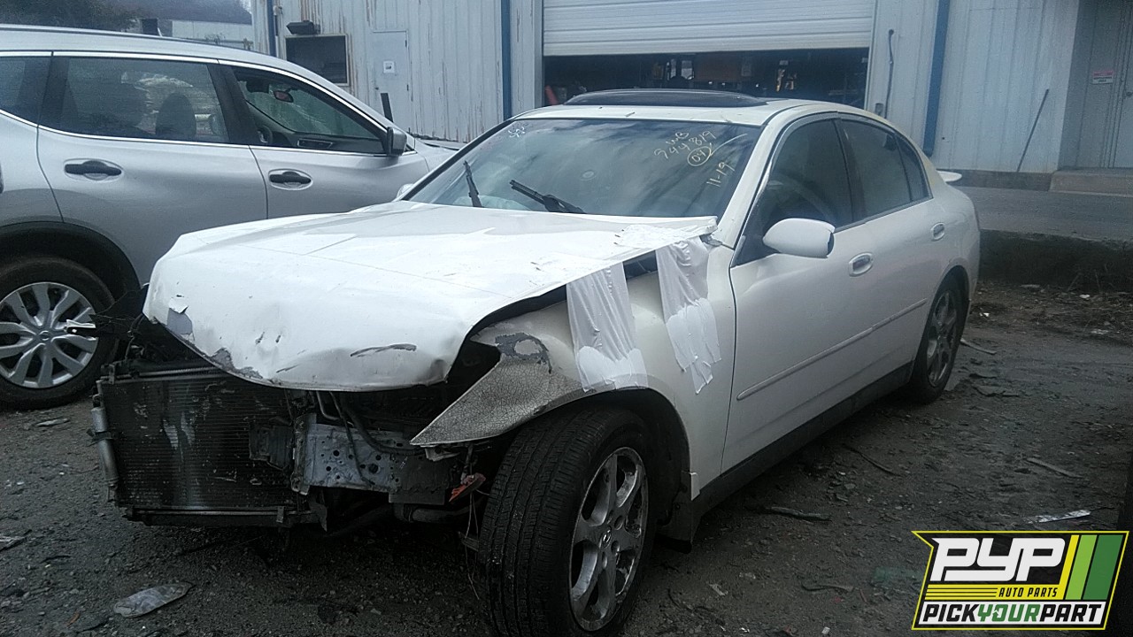 2004 INFINITI G35 partes disponibles