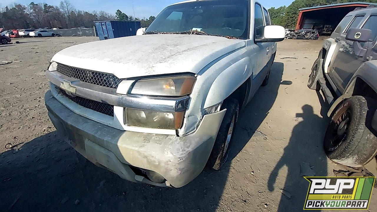 2002 CHEVROLET AVALANCHE 1500 partes disponibles