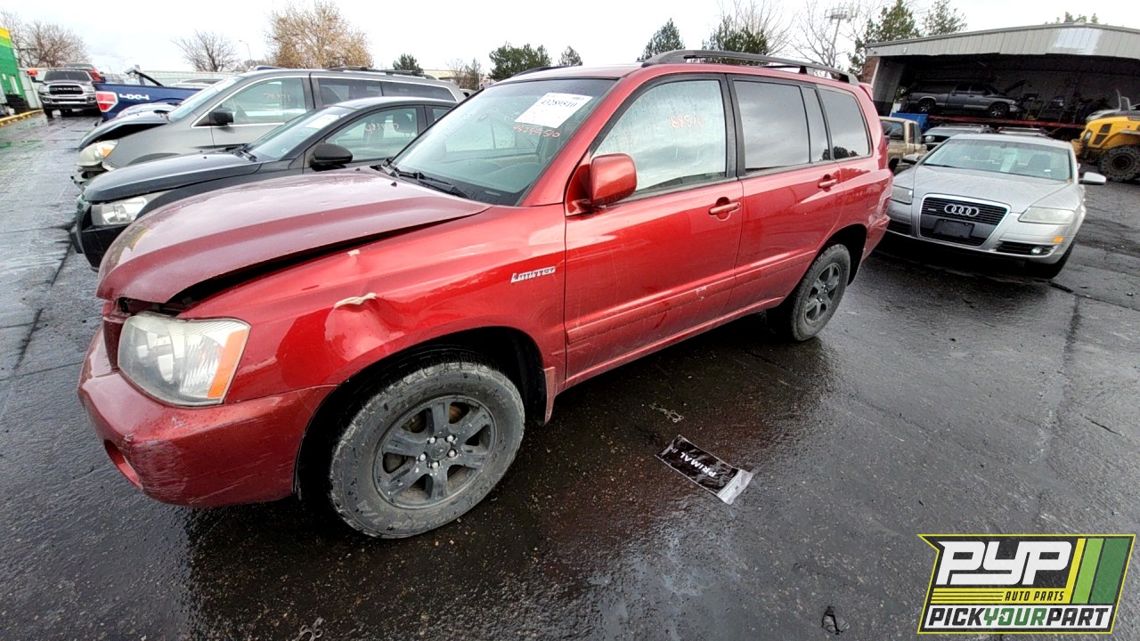 2002 TOYOTA HIGHLANDER available for parts